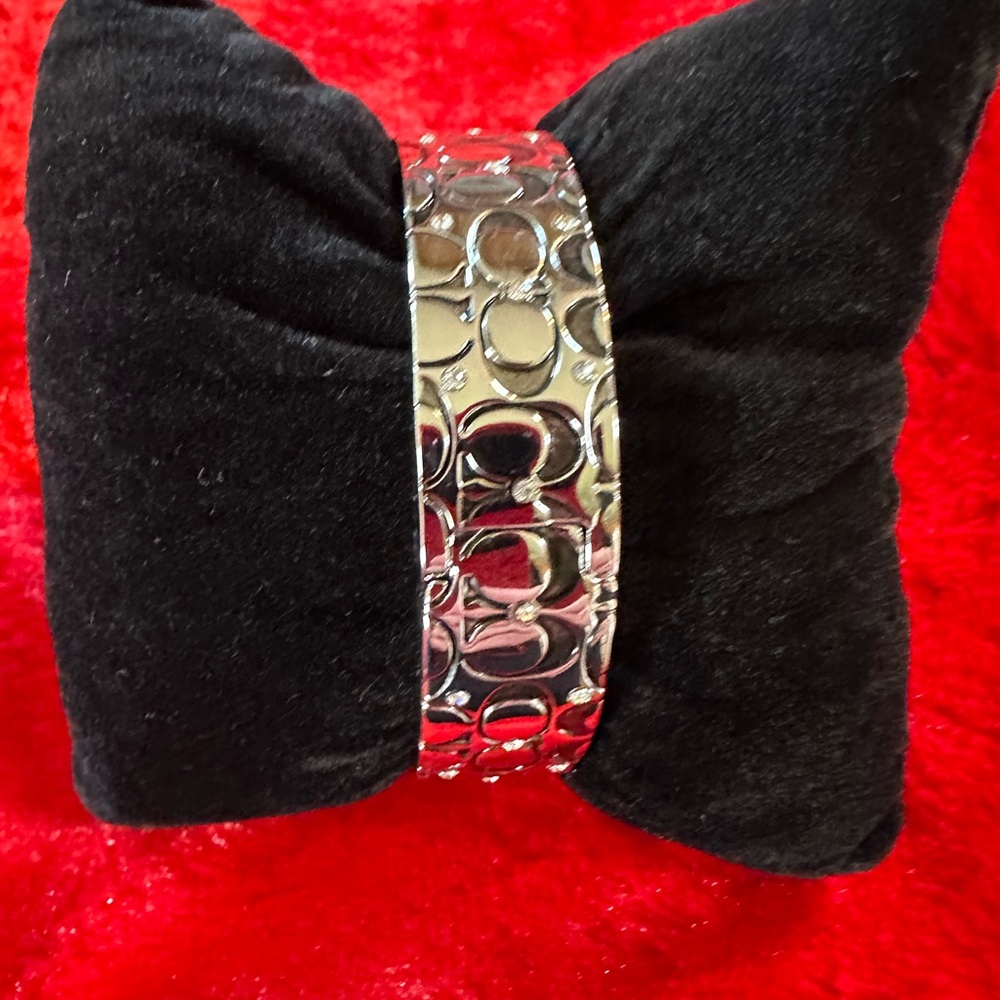Coach quilted signature bangle